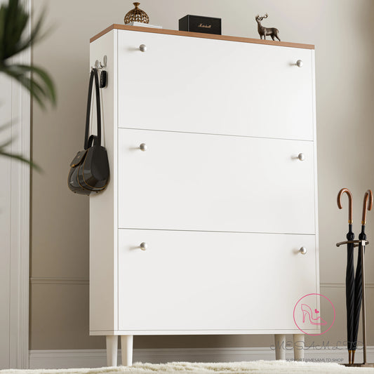 MESAM 3 Door Narrow Shoe Cabinet