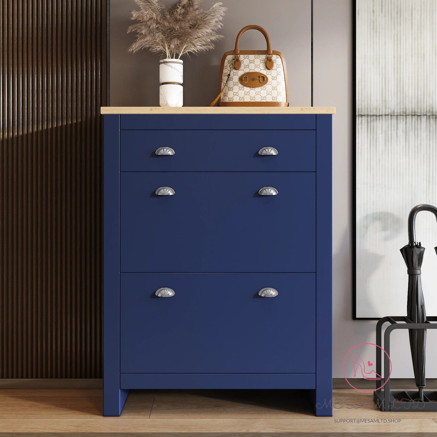 MESAM Shoe Cabinet With Drawer