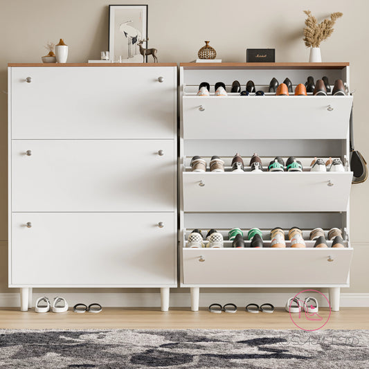 MESAM 3 Door Narrow Shoe Cabinet